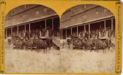 Stagecoach at National Hotel MHS 1883