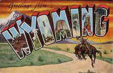 Wyoming postcard